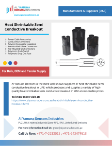 Heat Shrinkable Semi Conductive Breakout