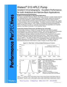 Waters 515 HPLC Pump: Gradient Chromatography Performance