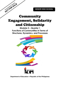 Community Engagement Module: Functions & Dynamics