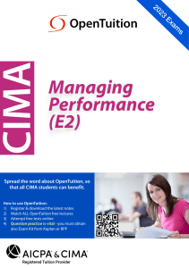 CIMA-E2-2023-Notes