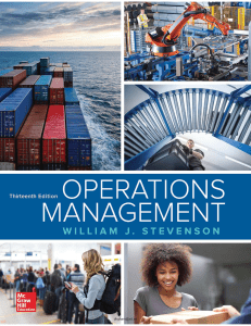 Operations Management Textbook, 13th Edition