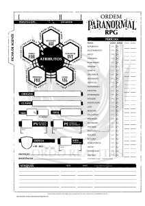 Ficha de Personagem Ordem Paranormal RPG