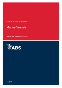 Marine Vessel Rules & Notices July 2024