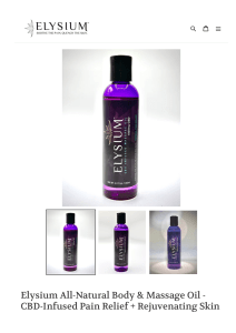 Elysium CBD Massage Oil: Pain Relief & Skin Care