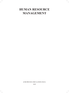 Human Resource Management Coursebook