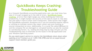 QuickBooks Crashing: Troubleshooting Guide