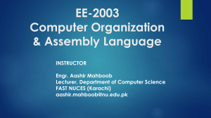 Computer Organization & Assembly Language Presentation