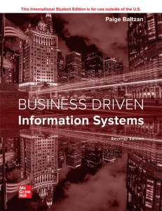 Business Driven Information Systems Textbook