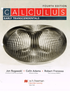 Calculus Textbook: Early Transcendentals, 4th Edition