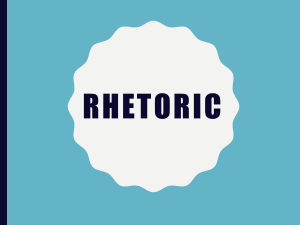 Rhetoric and Persuasion Techniques