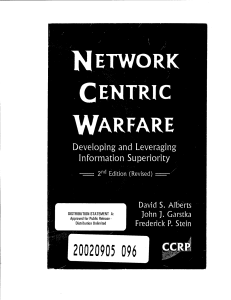 Network Centric Warfare: Information Superiority