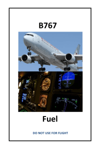 Boeing B767 Fuel System Summary