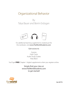 Organizational Behavior Textbook by Bauer & Erdogan