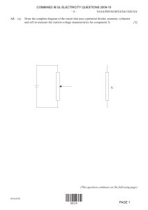 IB SL Electricity Exam Questions 2009-10