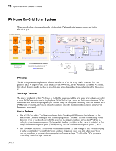 PV Home On-Grid Solar System Technical Overview