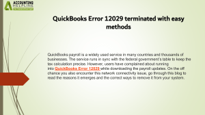 QuickBooks Error 12029: Easy Fixes