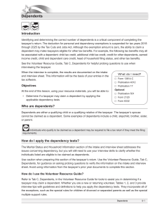 Tax Dependents: Qualifying Child & Relative Rules