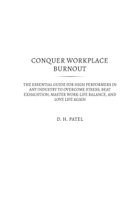 Conquer Workplace Burnout: A Guide to Work-Life Balance