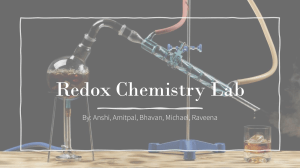 Redox Chemistry Lab: Ethanol Distillation from Sourdough