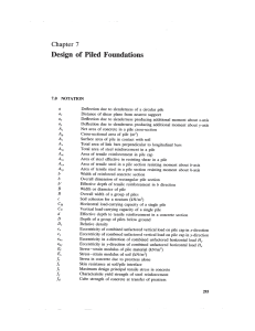 Piled Foundation Design Notation Guide