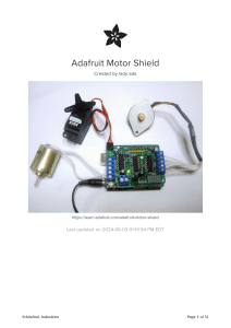 Adafruit Motor Shield V1 Tutorial