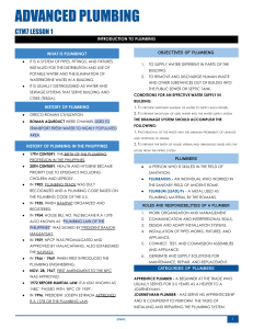Introduction to Plumbing: History, Objectives, and Systems