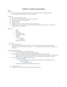 Intellectual Property Midsems Lecture Notes