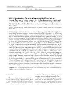 GMP for Highly Active Drugs: A Comparative Analysis