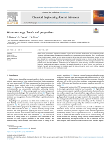 Waste to Energy: Trends & Perspectives