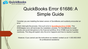 QuickBooks Error 61686: A Simple Guide