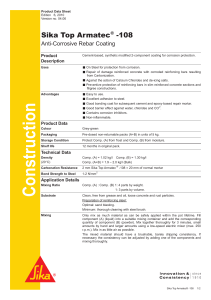 Sika Top Armatec-108 Product Data Sheet