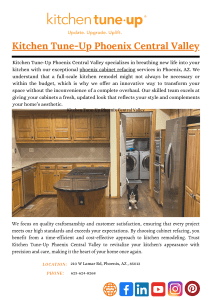 Kitchen Cabinet Refacing Phoenix | Kitchen Tune-Up