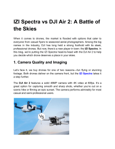 IZI Spectra vs DJI Air 2: Drone Comparison