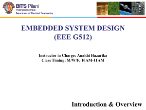 Embedded System Design Course Overview