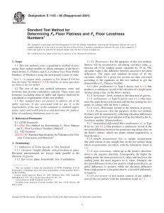 ASTM E1155: Floor Flatness & Levelness Test Method