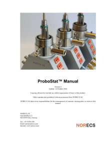 ProboStat™ Manual: Device Operation & Measurement Guide