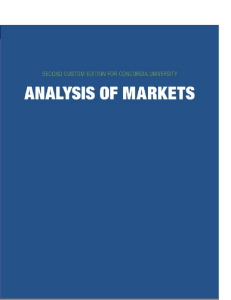 Analysis of Markets Textbook