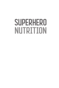 Superhero Nutrition: Diet Plan for Optimal Health