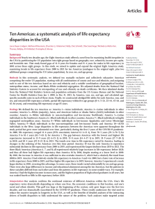 Life Expectancy Disparities in the USA