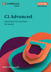 C1 Advanced Handbook for Teachers