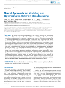 Neural Modeling for Si-MOSFET Manufacturing Optimization