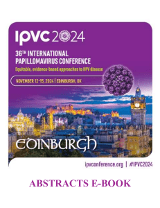 HPV Conference Abstracts E-book: Public Health & Vaccination