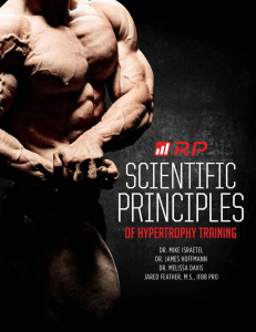 Scientific Principles of Hypertrophy Training