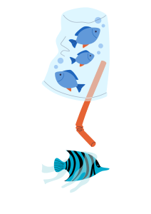 Fish in Glass Illustration