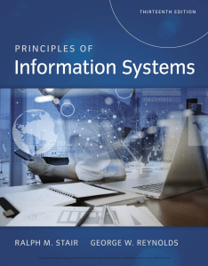 Principles of Information Systems Textbook