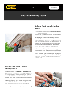 Electrician Henley Beach | Glenelg Electrical Services