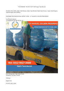 Septic Tank Biorich: Jual Bio Septic Tank Terdekat