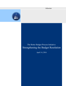 Strengthening the Budget Resolution: A Report