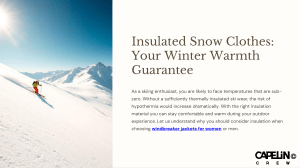 Insulated Snow Clothes: Winter Warmth Guide