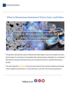 Moonstone Gemstone: Price, Color, and Value